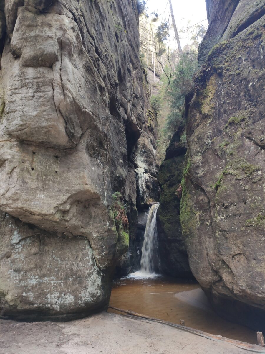 Adršpašské skály – Metuje, Malý vodopád