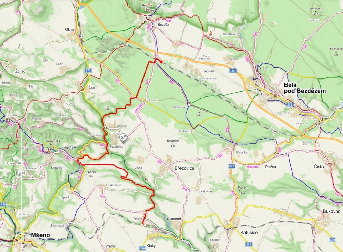 trasa Trnová – Bezděz